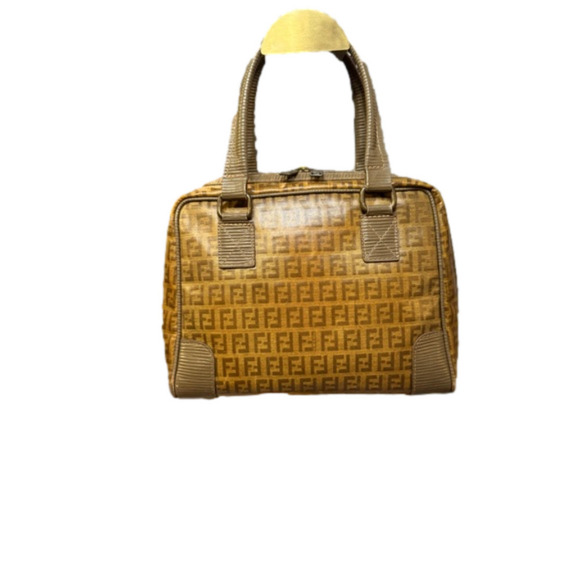 🔥FENDI—ZUCCHINO SATCHEL—VINTAGE🔥 - Picture 4 of 16